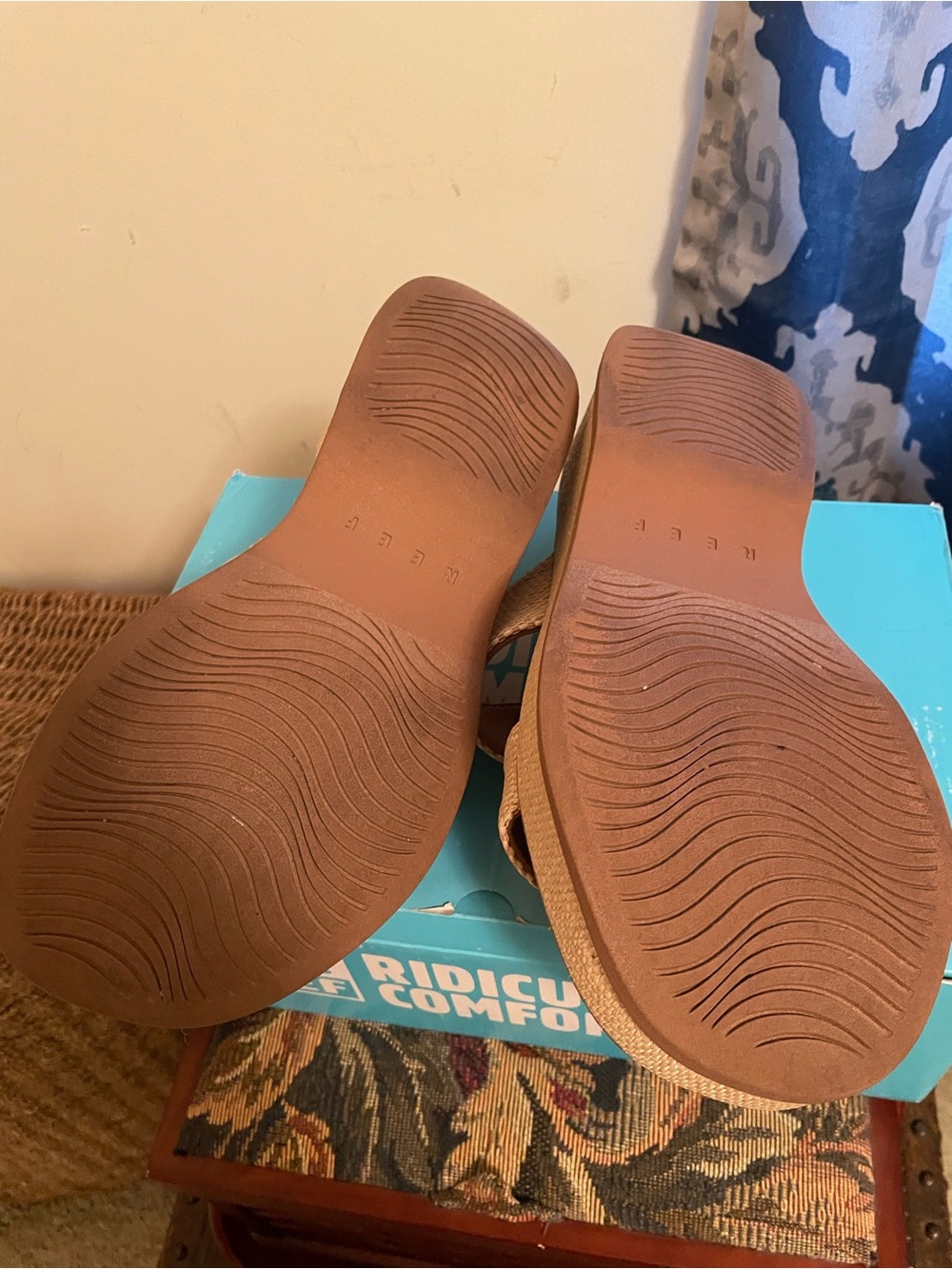 Reef Women's Lofty Lux Hi Tan Double-Strap Woven Slide Sandals - Picture 3 of 3